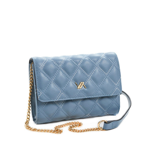 Verde Γυναικεία Τσάντα Χιαστί 16-6402 Μπλέ