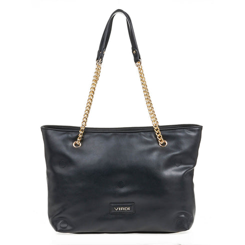Verde Γυναικεία Τσάντα Ώμου 16-6996 Μαύρο