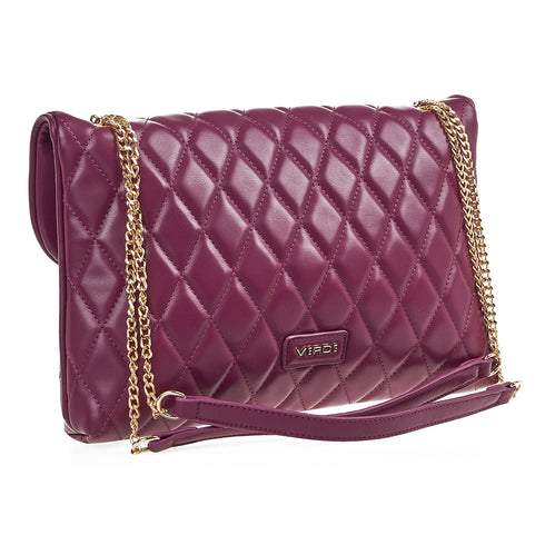 Verde Γυναικεία Τσάντα Ώμου 16-7006 Μπορντώ