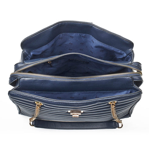 Verde Γυναικεία Τσάντα Ώμου 16-7100 Μπλέ