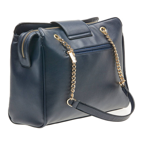 Verde Γυναικεία Τσάντα Ώμου 16-7100 Μπλέ