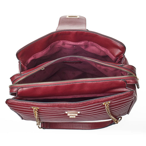 Verde Γυναικεία Τσάντα Ώμου 16-7100 Μπορντώ