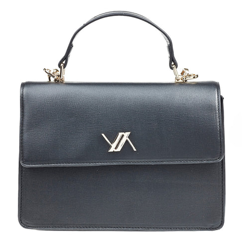 Verde Γυναικεία Τσάντα Χειρός-Χιαστί 16-6983 Μαύρο