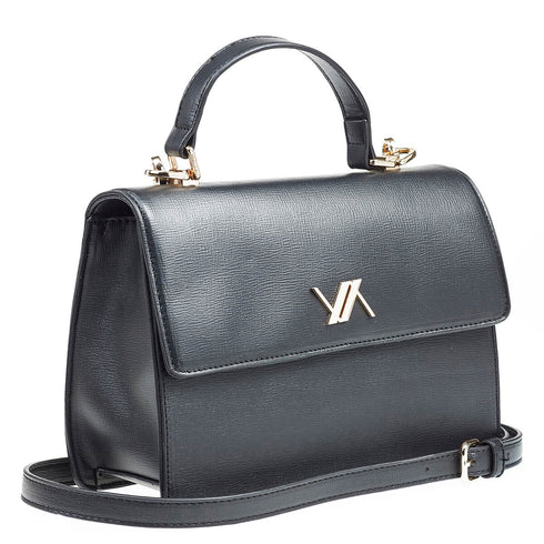 Verde Γυναικεία Τσάντα Χειρός-Χιαστί 16-6983 Μαύρο